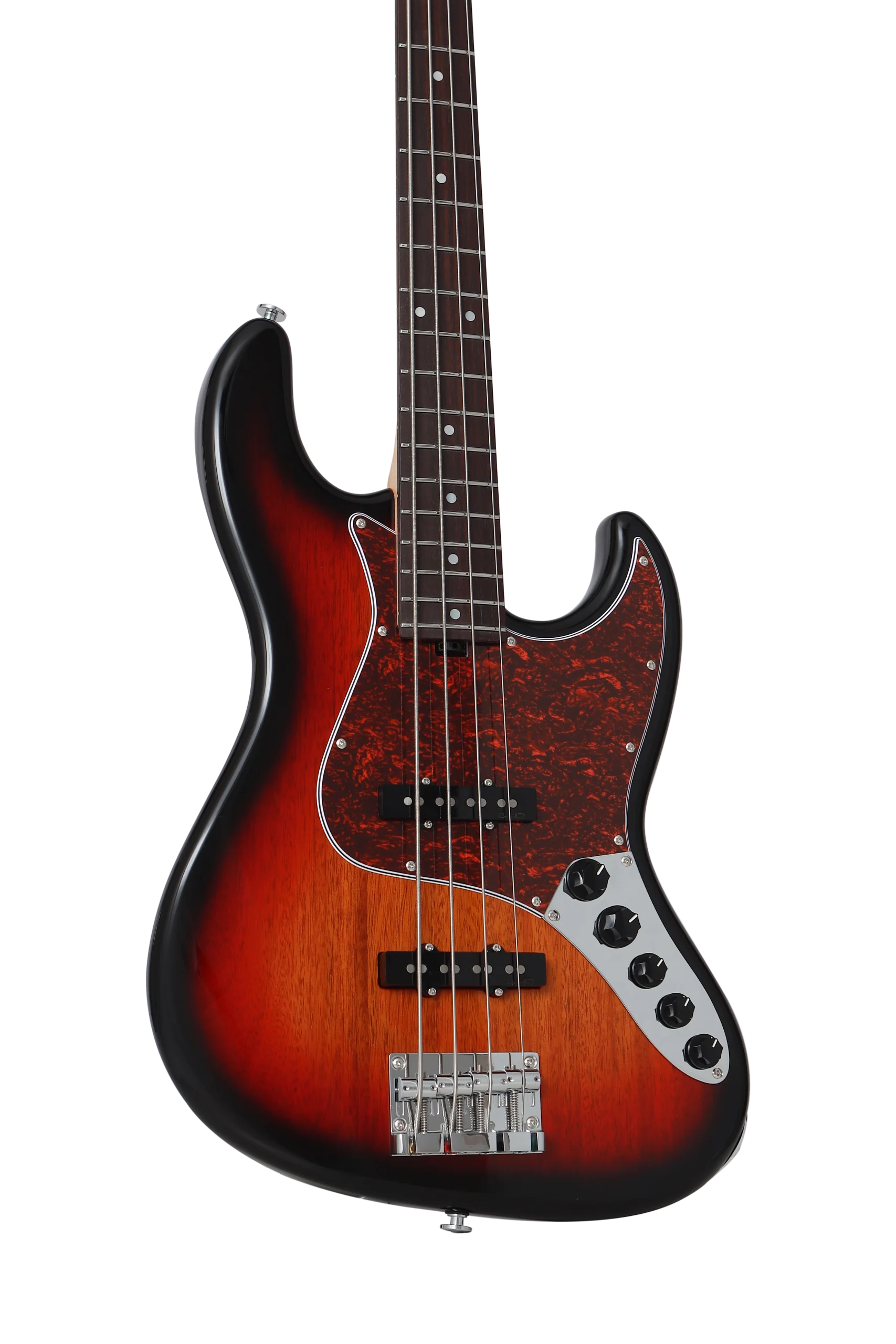 KJB-Standard Rosewood Act Bass 3-Tone Sunburst